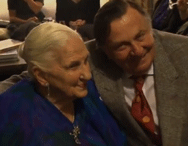Dame Elisabeth and Barry Humphries